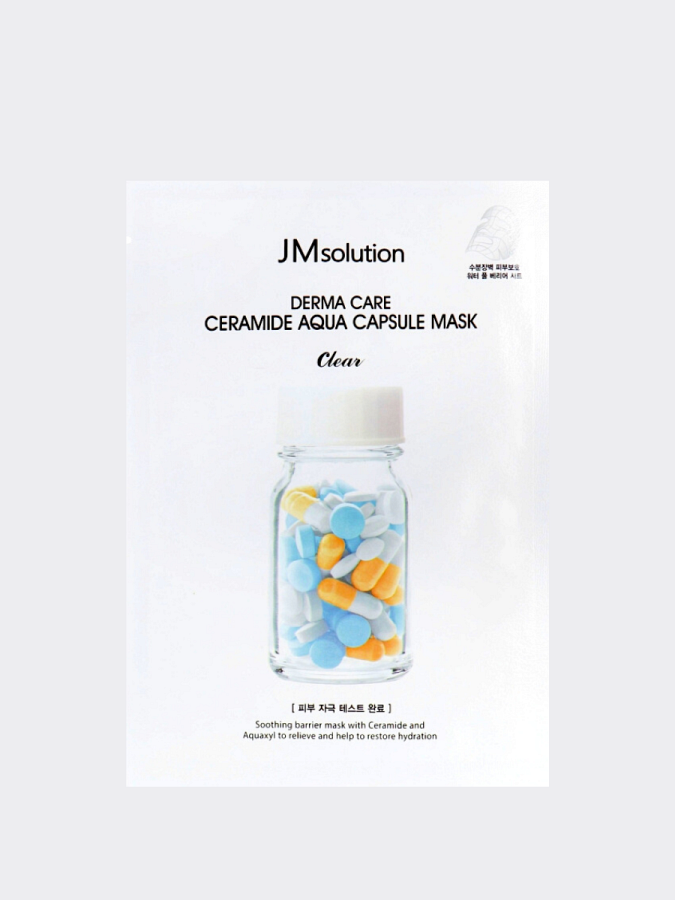 Тканевая маска с керамидами JMsolution Derma Care Ceramide Aqua Capsule Mask