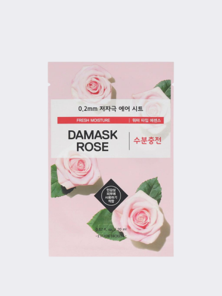 Увлажняющая тканевая маска для лица с экстрактом дамасской розы ETUDE HOUSE 0.2 Therapy Air Mask