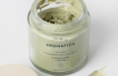 Очищающая глиняная маска с чайным деревом и ниацинамидом Aromatica Tea tree Pore Purifying Clay Mask 2% Niacinamide + 45% Clay