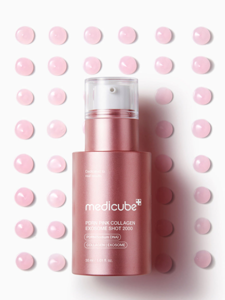 Разглаживающая сыворотка для лица со спикулами и ПДРН Medicube PDRN Pink Exosome Shot Serum 2000 Разглаживающая сыворотка для лица со спикулами и ПДРН Medicube PDRN Pink Exosome Shot Serum 2000