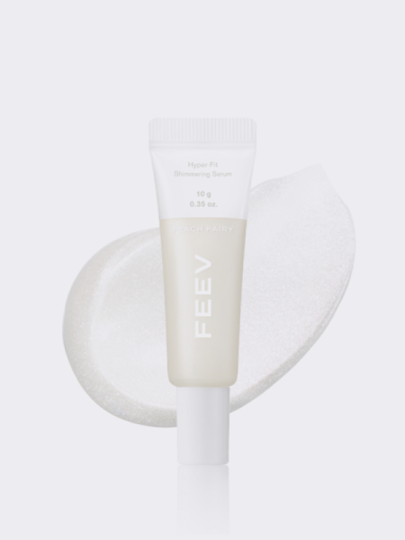 Сияющая сыворотка-хайлайтер в холодном оттенке FEEV Hyper-Fit Shimmering Serum Peach Fairy