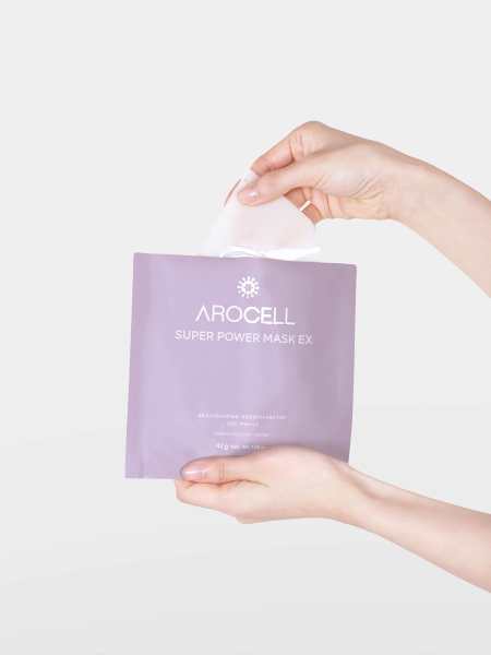 Интенсивная ампульная гидрогелевая маска с коллагеном и пептидами Arocell Super Power Mask EX