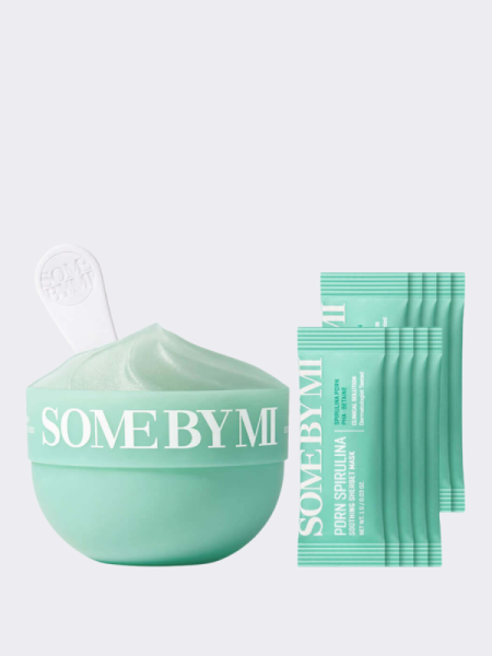 Успокаивающая маска-щербет со спирулиной и ПДРН Some By Mi Spirulina PDRN Soothing Sherbet Mask