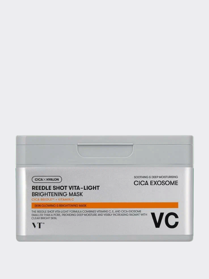 Осветляющие тканевые маски со спикулами VT Reedle Shot Vita-Light Brightening Mask