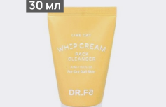 Осветляющая маска-пенка для умывания с экстрактом лайма DR.F5 Whip Cream Pack Cleanser Lime Oat