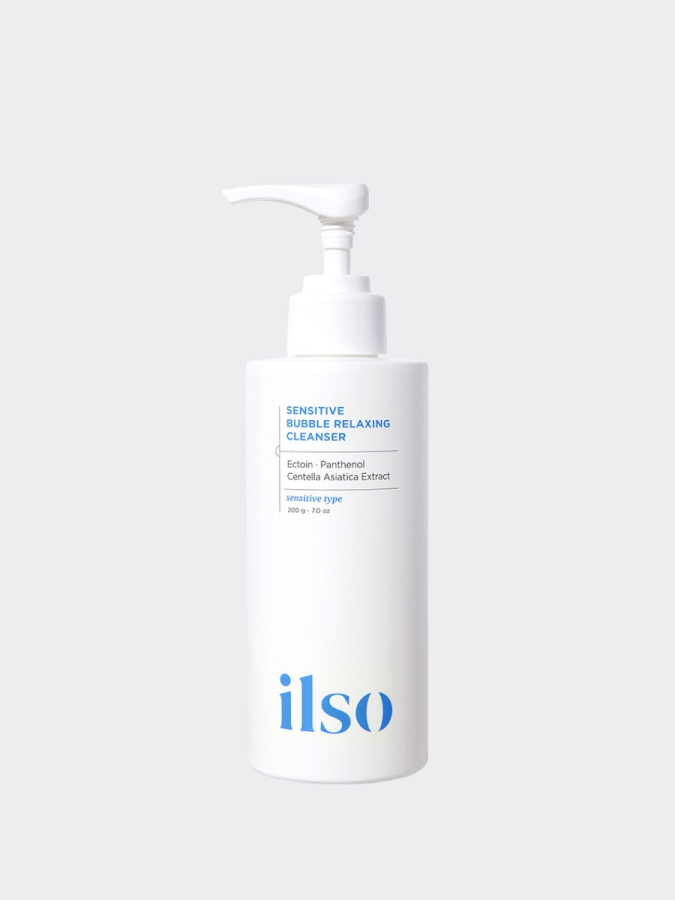 Пузырьковая пенка для умывания с эктоином ilso Sensitive Bubble Relaxing Cleanser