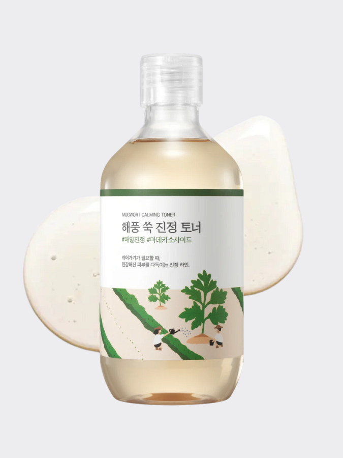 Успокаивающий тонер с экстрактом полыни Round Lab Mugwort Calming Toner