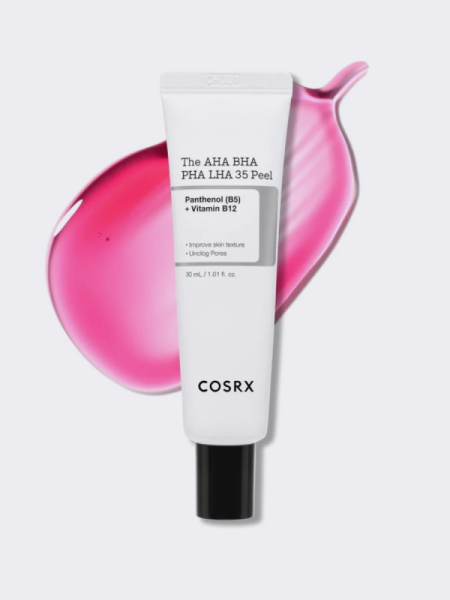 Смываемый пилинг с комплексом кислот CosRX The AHA BHA PHA LHA 35 Peel Смываемый пилинг с комплексом кислот CosRX The AHA BHA PHA LHA 35 Peel
