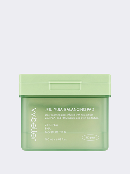 Тонизирующие диски для лица с экстрактом юдзу VVBETTER PHA Jeju Yuja Balancing Pad