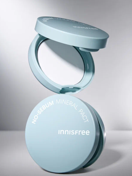 Спрессованная минеральная пудра для лица innisfree No-Sebum Mineral Pact Спрессованная минеральная пудра для лица innisfree No-Sebum Mineral Pact