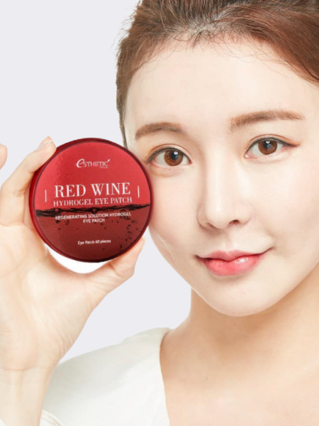 Гидрогелевые патчи для век с красным вином ESTHETIC HOUSE Red Wine Hydrogel EyePatch