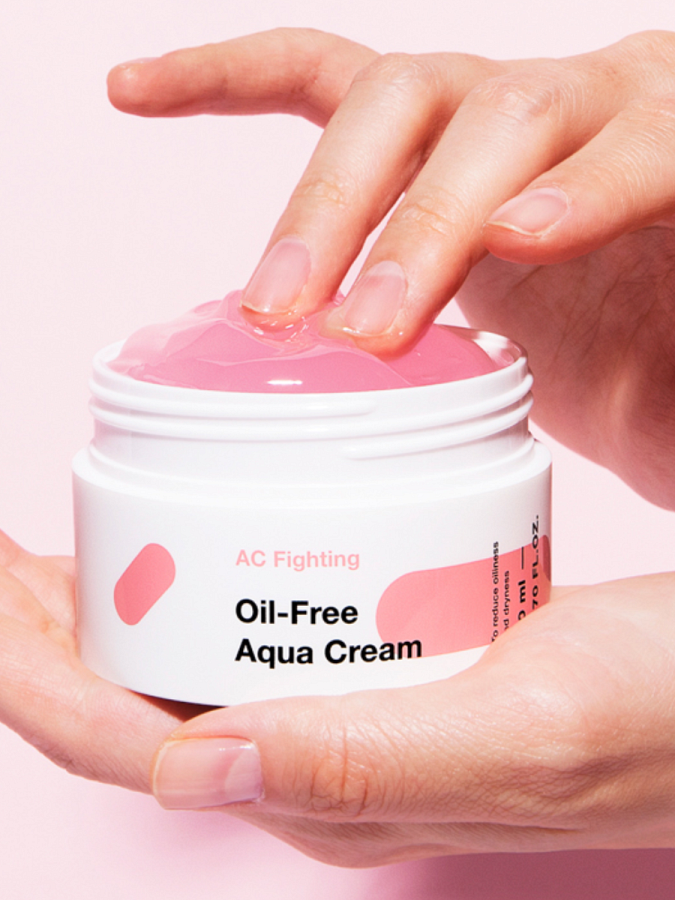 Лёгкий увлажняющий гель-крем для лица TIAM AC Fighting Oil-Free Aqua Cream