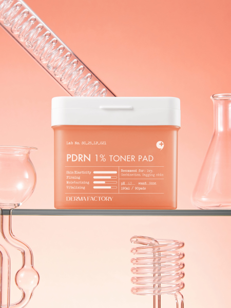 Восстанавливающие тонер-диски с ПДРН Derma Factory PDRN 1% Toner Pad