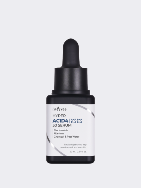 Смываемая пилинг-сыворотка для лица с комплексом кислот IsNtree Hyper Acid4 30 Serum Смываемая пилинг-сыворотка для лица с комплексом кислот IsNtree Hyper Acid4 30 Serum