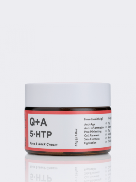 Разглаживающий крем для лица и шеи Q+A 5-HTP Face&Neck Cream Разглаживающий крем для лица и шеи Q+A 5-HTP Face&Neck Cream