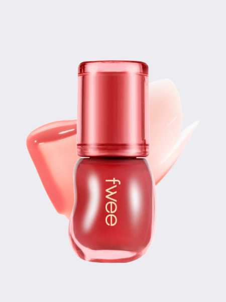 Лёгкий глянцевый блеск для губ fwee 3D Voluming Gloss A02 Sorbet 30%