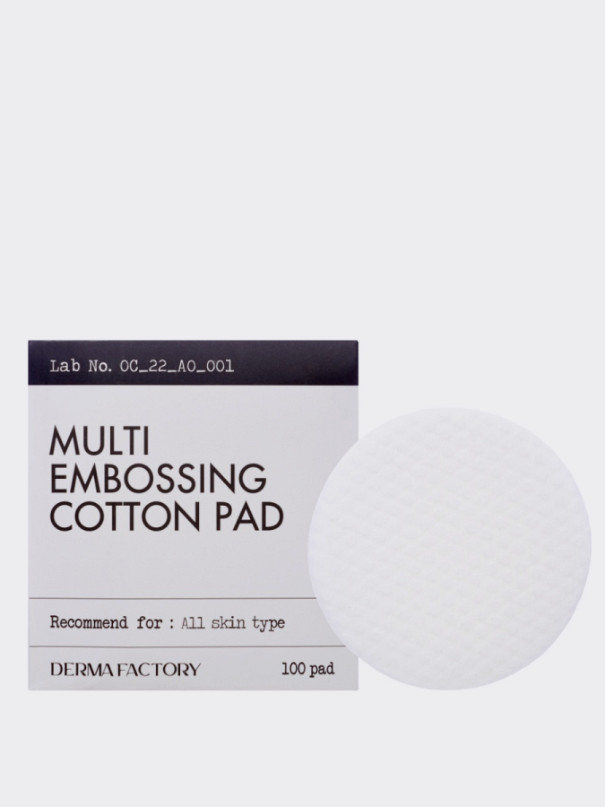 Многофункциональные хлопковые пэды Derma Factory Multi Embossing Cotton Pad