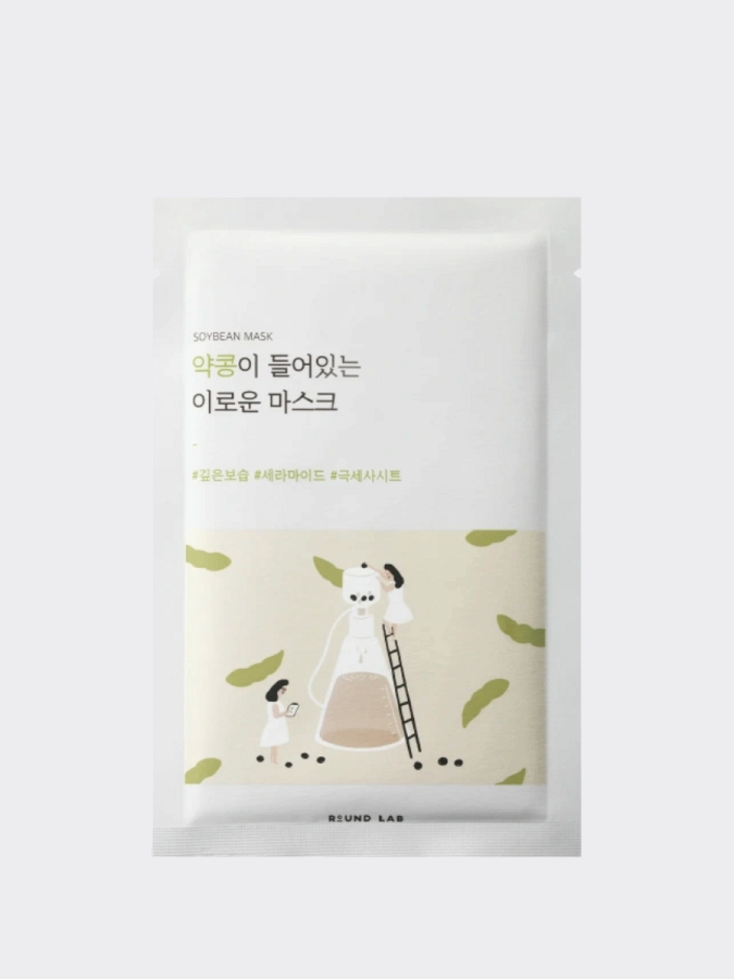 Питательная тканевая маска с экстрактом черной сои Round Lab Soybean Nourishing Sheet Mask
