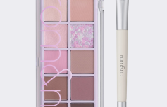 Набор теней для век и кисти для макияжа глаз rom&nd Better Than Palette Dual Brush Set 09 Dreamy Lilac Garden