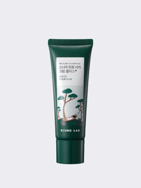 Успокаивающий крем для лица с экстрактом сосны и центеллы Round Lab Pine Calming Cica Cream Plus Успокаивающий крем для лица с экстрактом сосны и центеллы Round Lab Pine Calming Cica Cream Plus