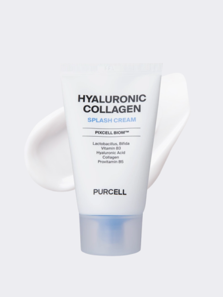 Лёгкий увлажняющий крем с низкомолекулярной гиалуроновой кислотой PURCELL Pixcell Biom Hyaluronic Collagen Splash Cream