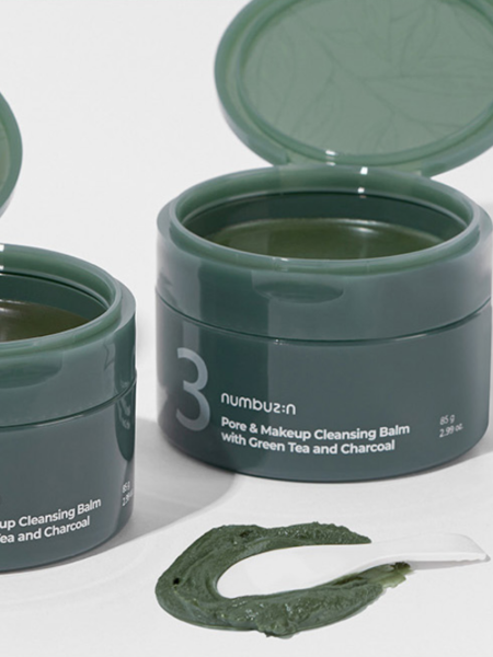 Гидрофильный бальзам Numbuzin No.3 Pore & Makeup Cleansing Balm with Green Tea and Charcoal Гидрофильный бальзам Numbuzin No.3 Pore & Makeup Cleansing Balm with Green Tea and Charcoal
