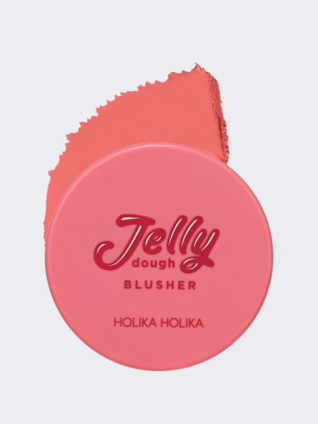 Мягкие румяна в клубничном оттенке HOLIKA HOLIKA Jelly Dough Blusher 03 Strawberry Jelly