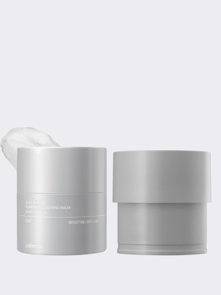 Набор: гидрофильный бальзам-точилка с керамидами + сменный блок Celimax Dual Barrier Purifying Cleansing Balm