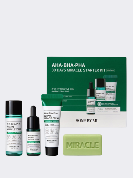 Набор для проблемной кожи с кислотами Some By Mi AHA-BHA-PHA 30 Days Miracle Starter Kit Edition Набор для проблемной кожи с кислотами Some By Mi AHA-BHA-PHA 30 Days Miracle Starter Kit Edition