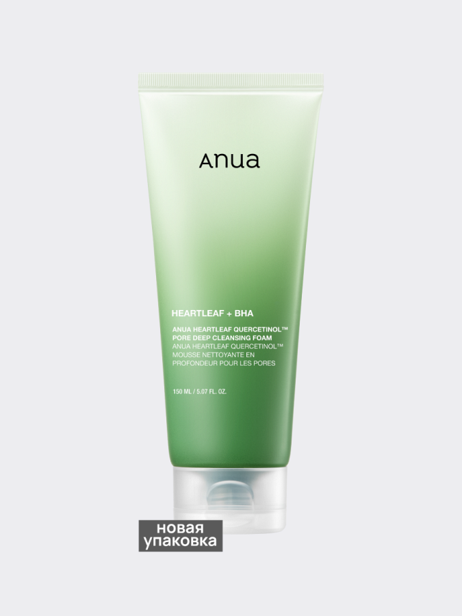 Глубокоочищающая пенка для умывания ANUA Heartleaf Quercetinol Pore Deep Cleansing Foam