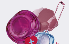 Набор: Оттеночное желе для губ и щёк + брелок fwee Lip&Cheek Glowy Jelly Pot JM03 Cream Tea Keyring Set