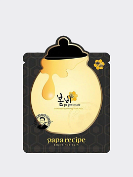 Очищающая тканевая маска для лица с экстрактом мёда Papa Recipe Bombee Black Honey Mask Pack
