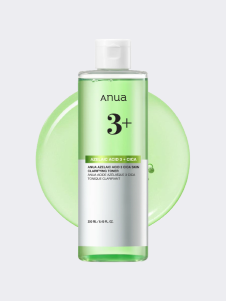 Успокаивающий тонер с азелаиновой кислотой ANUA Azelaic 3 Cica Skin Clarifying Toner