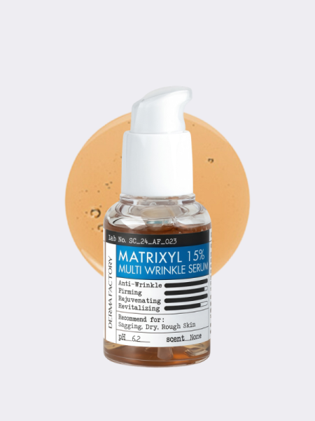 Разглаживающая пептидная сыворотка для лица Derma Factory Matrixyl 15% Multi Wrinkle Serum
