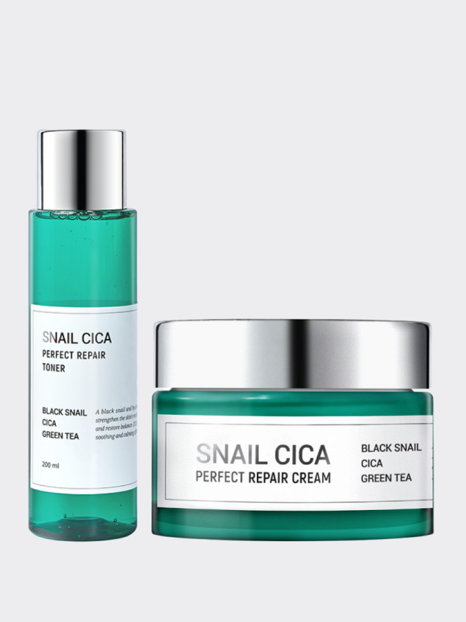Набор для восстановления кожи с тонером Esthetic House Snail Cica