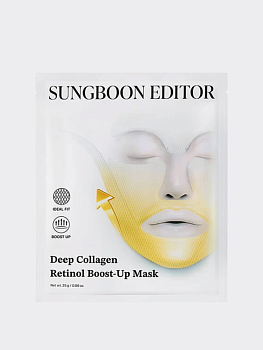 Гидрогелевая лифтинг-маска с коллагеном и ретинолом Sungboon Editor Deep Collagen Retinol Boost Up Mask