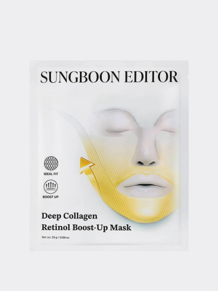 Гидрогелевая лифтинг-маска с коллагеном и ретинолом Sungboon Editor Deep Collagen Retinol Boost Up Mask