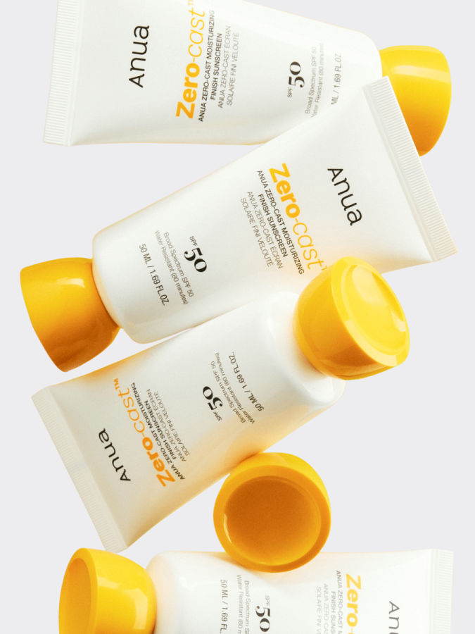 Увлажняющий солнцезащитный крем ANUA Zero-Cast Moisturizing Finish Sunscreen SPF50