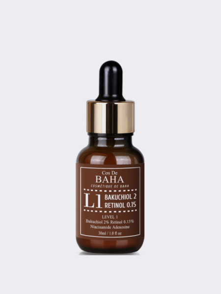 Обновляющая сыворотка с бакучиолом и ретинолом Cos De BAHA Bakuchiol 2% Retinol 0.15% L1 Serum Обновляющая сыворотка с бакучиолом и ретинолом Cos De BAHA Bakuchiol 2% Retinol 0.15% L1 Serum