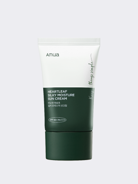 Солнцезащитный крем с экстрактом хауттюйнии ANUA Heartleaf Silky Moisture Sun Cream SPF50+ PA++++ Солнцезащитный крем с экстрактом хауттюйнии ANUA Heartleaf Silky Moisture Sun Cream SPF50+ PA++++