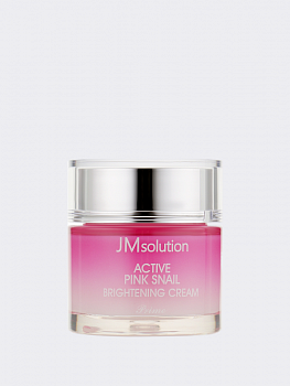 Восстанавливающий крем для лица с муцином улитки JMsolution Active Pink Snail Brightening Cream Prime