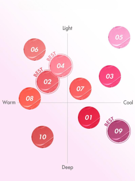 Тающий оттеночный бальзам для губ AMUSE Fondue Balm 02 Toasty Rose