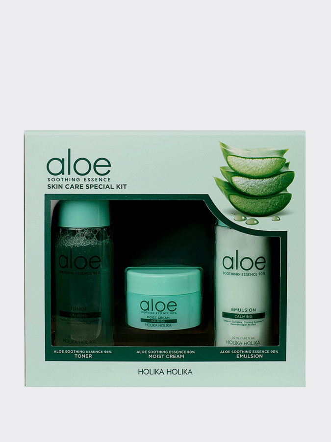 Уходовый набор миниатюр Holika Holika Aloe Soothing Skincare Special Kit