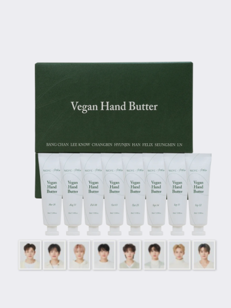Набор парфюмированных кремов для рук с маслом ши в коллаборации Nacific x Stray Kids Vegan Hand Butter Special Edition Набор парфюмированных кремов для рук с маслом ши в коллаборации Nacific x Stray Kids Vegan Hand Butter Special Edition