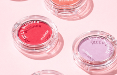 Мягкие румяна с сияющим финишем в лавандовом оттенке The Saem Jelly Blusher PP02 Baby Lavender