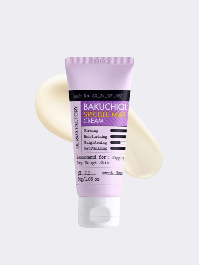 Интенсивный обновляющий крем для лица с бакучиолом и спикулами Derma Factory Bakuchiol Spicule MAX Cream