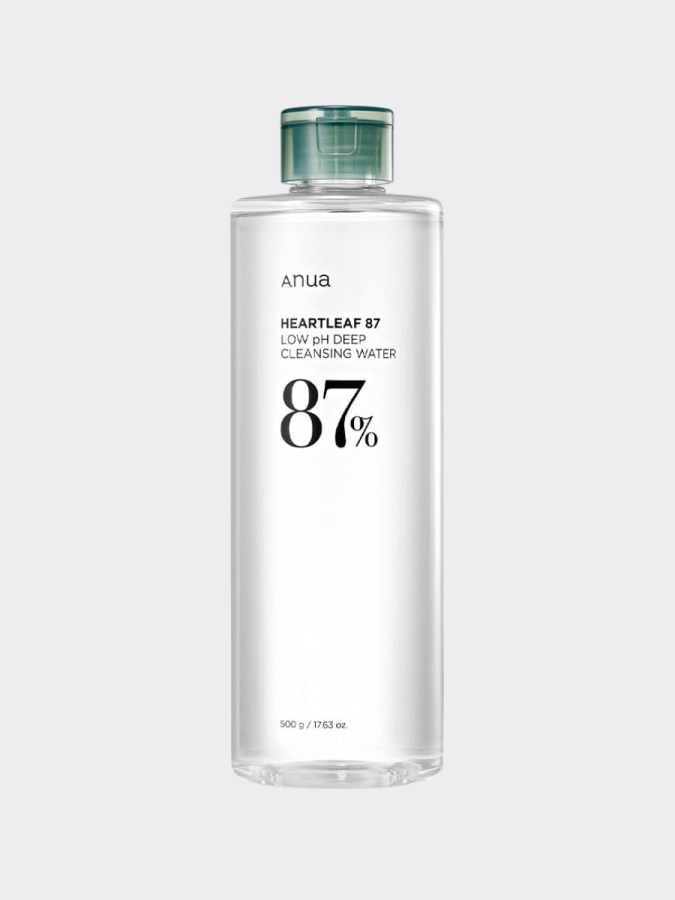 Очищающая вода для снятия макияжа с экстрактом хауттюйнии ANUA HeartLeaf 87 Low PH Deep Cleansing Water