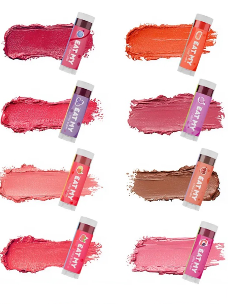 Оттеночный бальзам для губ "Черничный смузи" EAT MY Color Balm Blueberry Smoothie