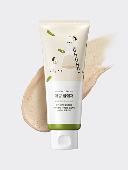 Смягчающая пенка-скраб для умывания с экстрактом соевых бобов Round Lab Soybean Cleanser