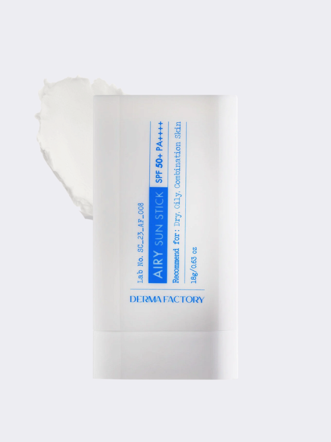 Лёгкий солнцезащитный стик для лица Derma Factory Airy Sun Stick SPF50+ PA++++